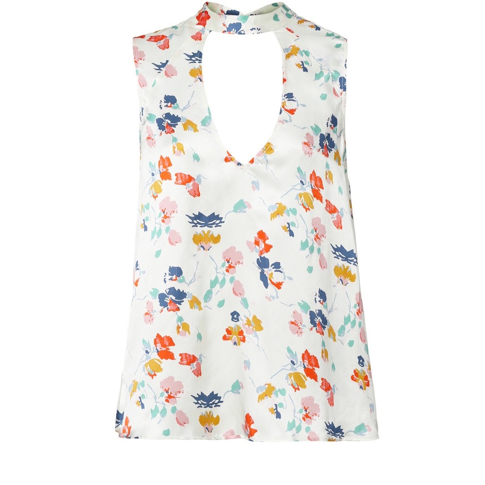 SOLD! 💌💌$138 NEW Tularosa Evie Floral Choker Top - Picture 7 of 8